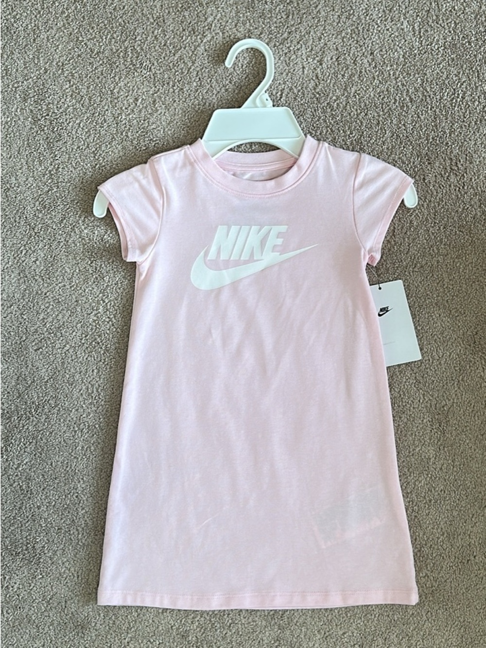 Nike Toddler Girls' Pink Logo T-Shirt Dress Size 3-4T